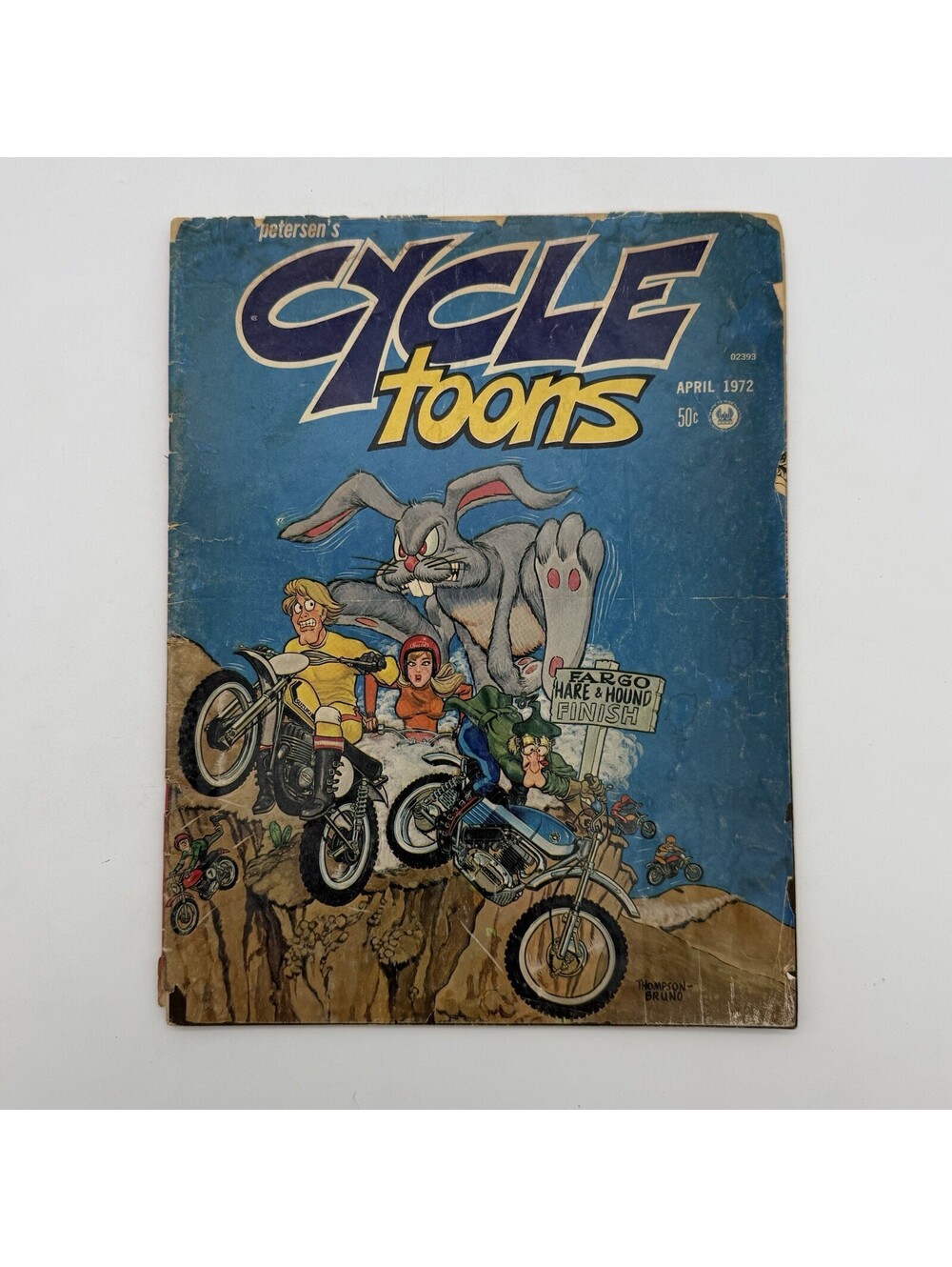 Cycle Toons April 1972 Issue Vintage VTG Rare Cartoons 70’s